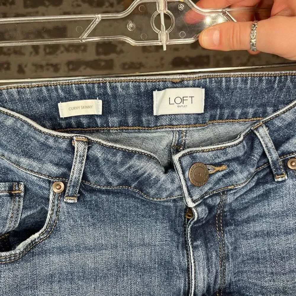 Loft | women denim curvy skinny jeans